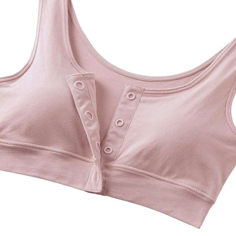 【乳がん】【乳房切除】【敏感肌】 グンゼ SELFEAR　前開きラクブラ：ピンク