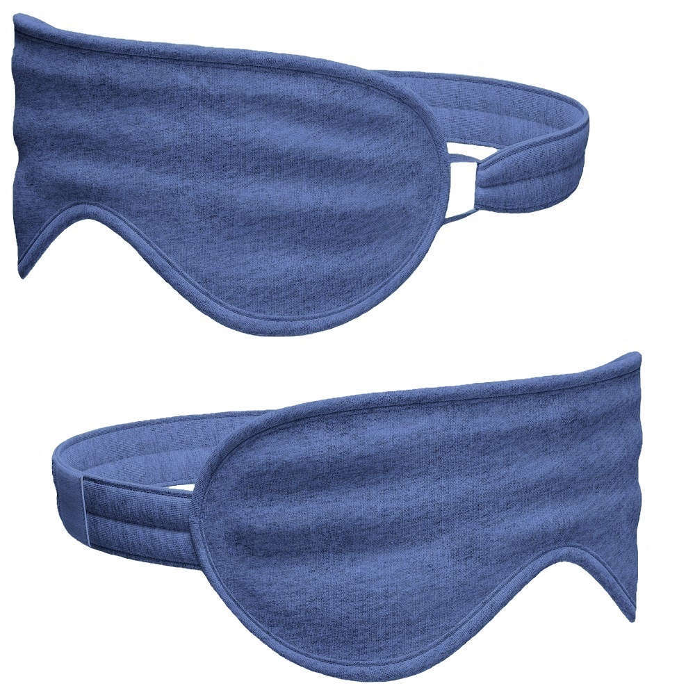 100%オーガニックコットン コトニーク アイマスク：ブルー