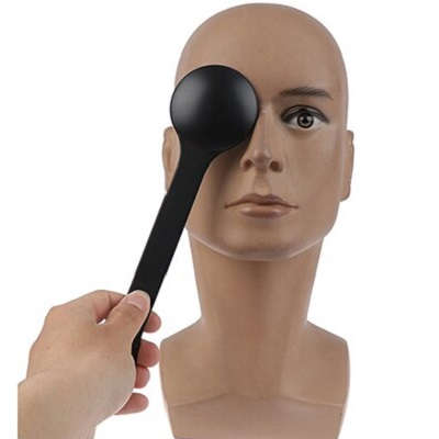 【遮眼子】 カラープラスチック遮眼子：ブラック