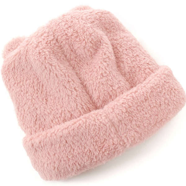 【ケア帽子】【キッズ】 モズ キッズ ボアワッチ：ピンク