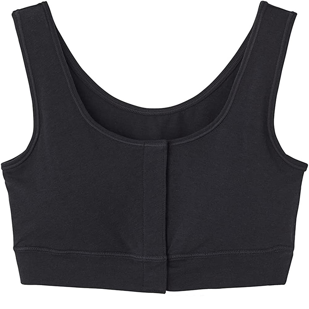 【乳がん】【乳房切除】【敏感肌】 グンゼ SELFEAR　前開きラクブラ：ブラック