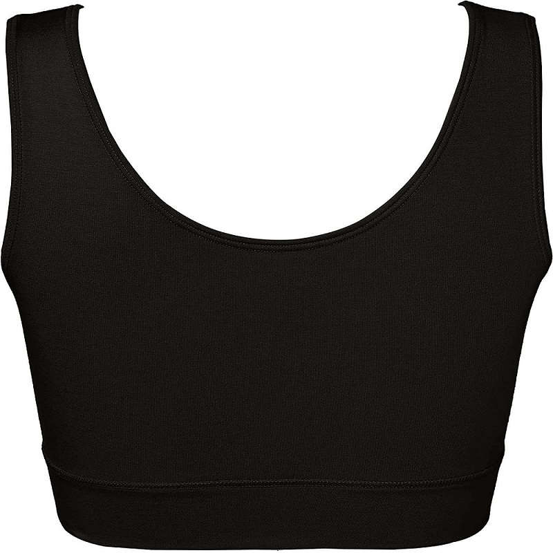 【乳がん】【乳房切除】【敏感肌】 グンゼ SELFEAR　前開きラクブラ：ブラック