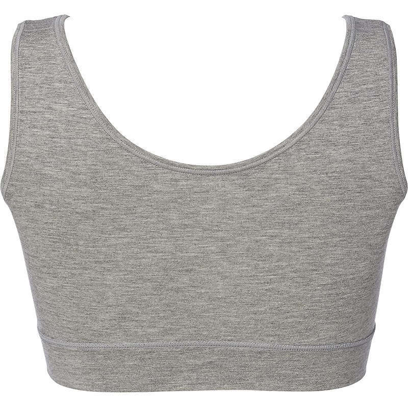 【乳がん】【乳房切除】【敏感肌】 グンゼ SELFEAR　前開きラクブラ：杢グレー