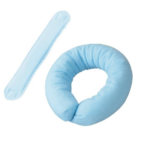 【患部保護】【術後クッション】通気ビーズパッド:スモール 専用固定ベルト付