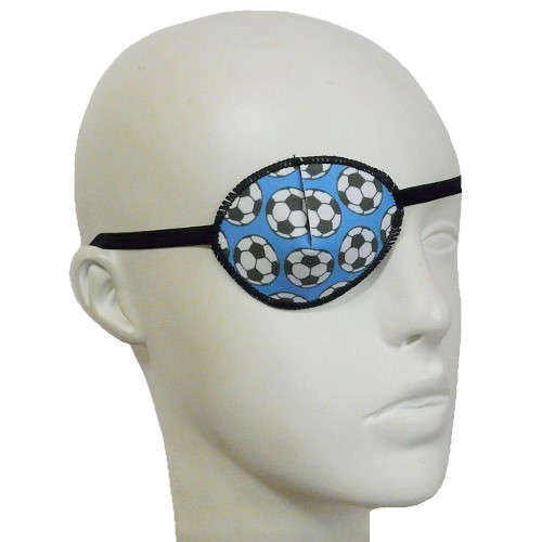 【ものもらい】【斜視】【眼瞼炎】　キッズ用眼帯：サッカー