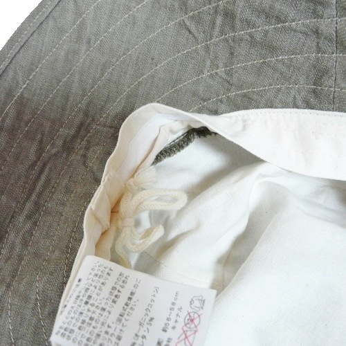 【外出用】【医療用帽子】 コットンハット:カーキリボンハット