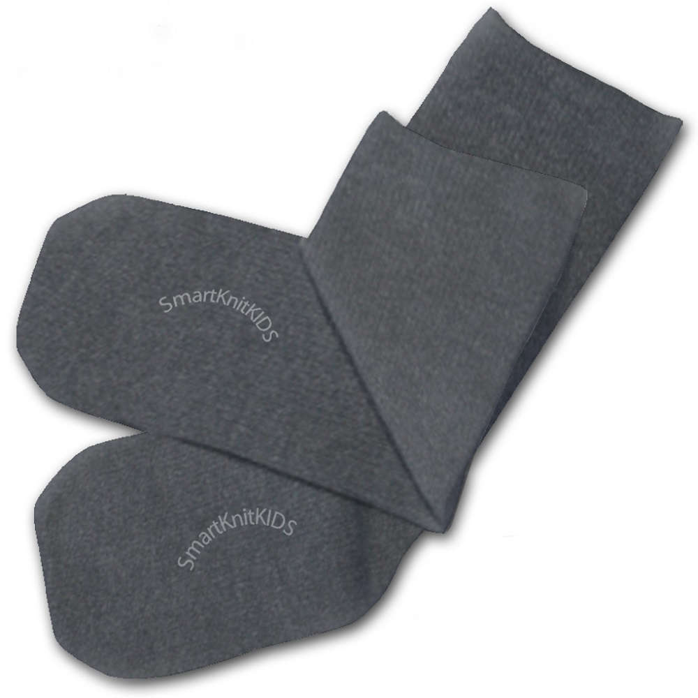 【感覚・触覚過敏症】【敏感肌】 肌に触れる縫い目ゼロ シームレスキッズソックス チャコール 6足組