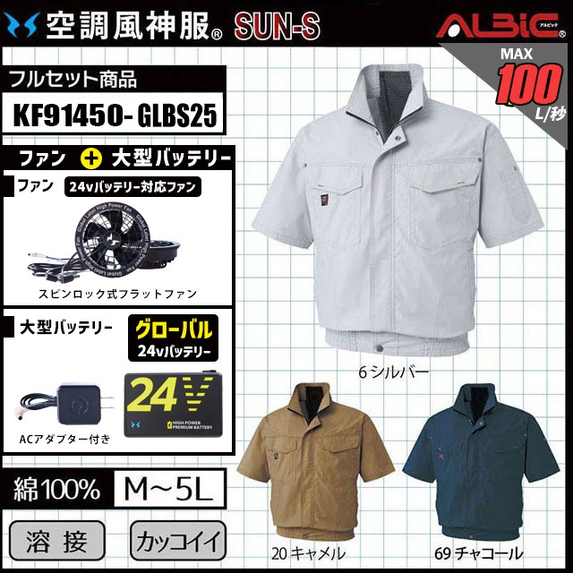 種類12：6：シルバー/XL 【24V 2025年 GLOBALバッテリー＆ファン付き