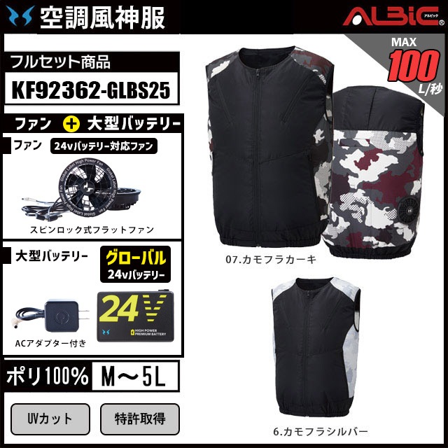 空調風神服 2025年グローバルモデル ベストタイプの空調風神服KF92362+