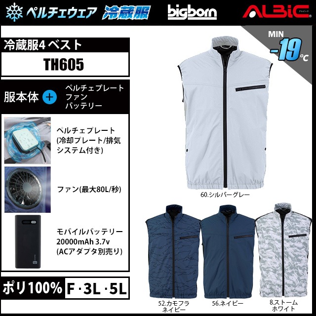 冷蔵服4 ペルチェベスト TH9225 フルセット