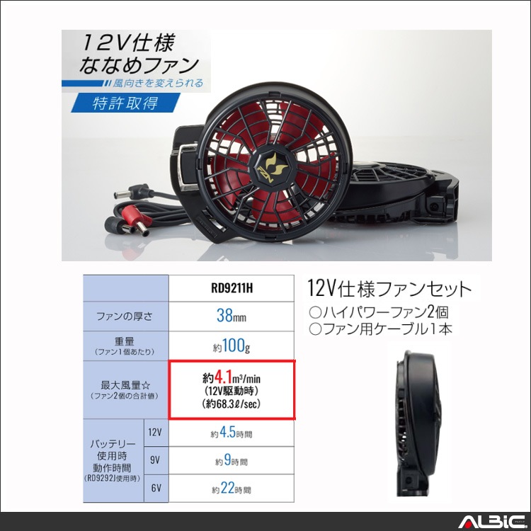 ��Ĵ������ ������ 12V�б� �ʤʤ᷿�ե��󥻥å� RD9211H