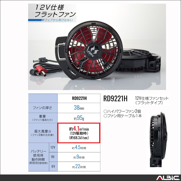 ��Ĵ������ ������ 12V�б� �ե�åȷ��ե��󥻥å� RD9221H