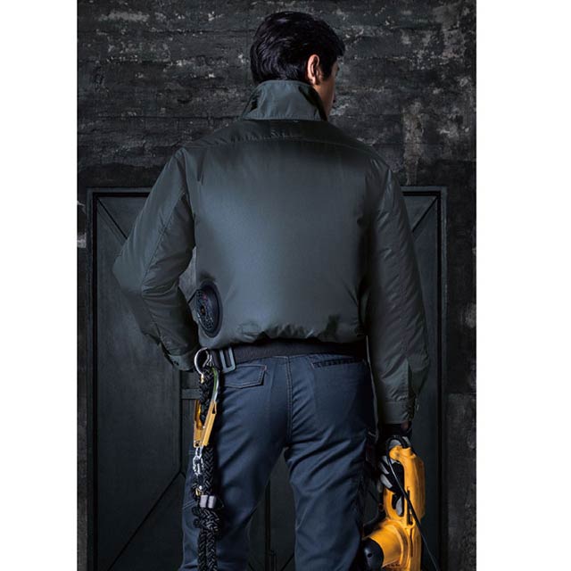 サンエス【KF90540N 服単体】_屋外作業にも使える撥水とUVカットのブルゾン