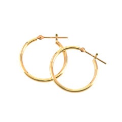 シンプル フープピアス Medium /a0003|地金|宝石│素材から探す