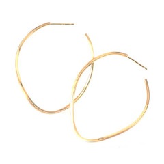 ツイスト カジュアルフープピアス /a0012|地金ピアス|ピアス・イヤリング