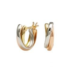 コンビ・スリーカラー フープピアス small /a0014