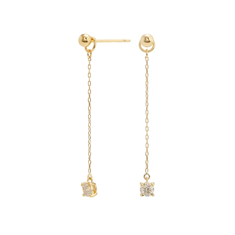 フクリン ダイヤモンド チャームピアス /c0244da ジュエリー専門店