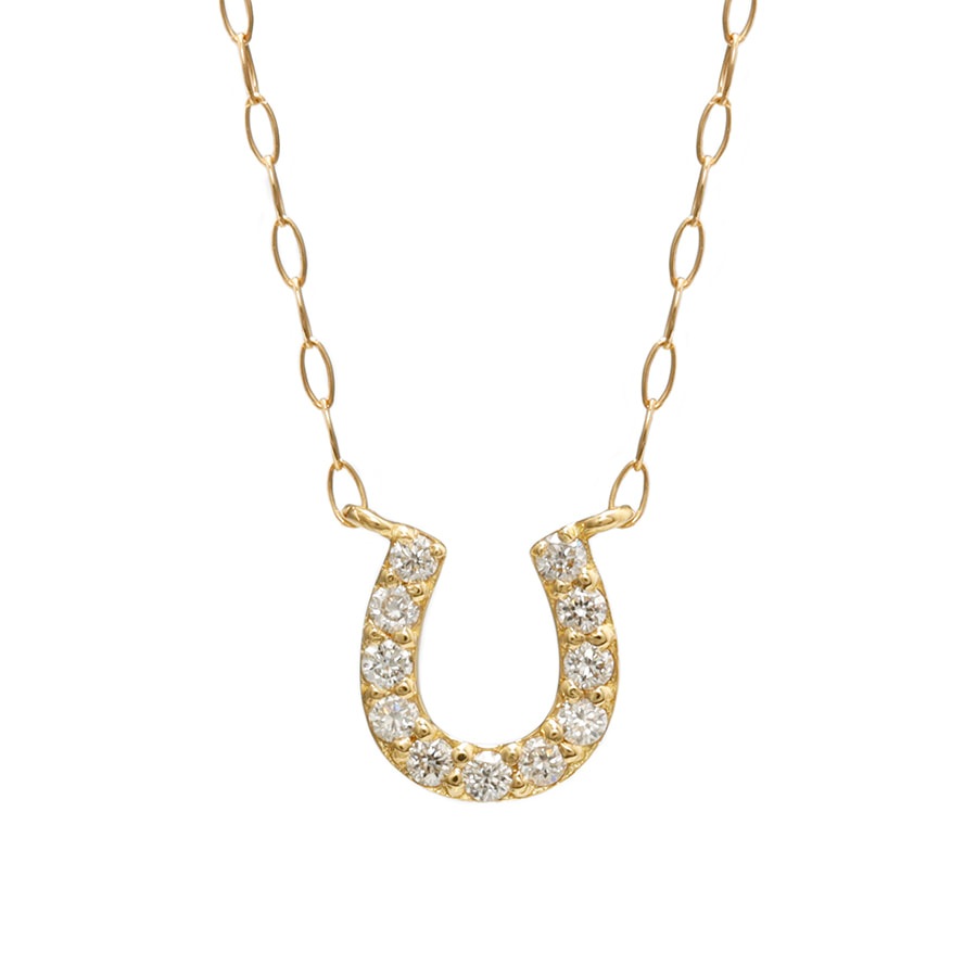 ダイヤモンド ネックレス ホースシュー Small /b0270da