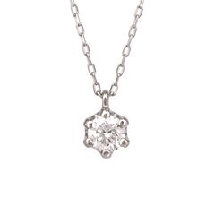 6本爪 ダイヤモンド ネックレス 0.10ct /b0046