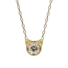 ネコモチーフ プレシャスストーン ネックレス/c0083