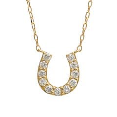 ダイヤモンド ネックレス ホースシュー Medium / b0370da|ネックレス