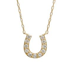 ダイヤモンド ネックレス ホースシュー Medium / b0370da|ネックレス