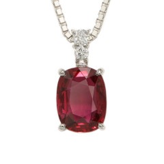 非加熱ピジョンブラッドルビー ネックレス 2ct /s0411rp