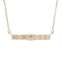 ダイヤモンド バーネックレス ワイド/b0469da|坂元美香コラボジュエリー|コレクション