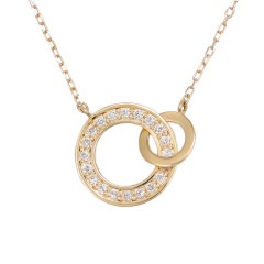 ダブルサークル ダイヤモンドネックレス/b0471da|坂元美香コラボジュエリー|コレクション