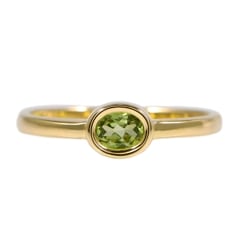 オーバル ペリドット リング /c0060pd