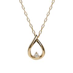 ティアドロップ ダイヤモンド ネックレス / b0506da