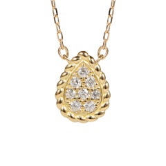 ダイヤモンド ネックレス パヴェドロップ /b0519da|pavemotif collection|コレクション