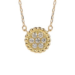 ダイヤモンド ネックレス パヴェサークル /b0520da|pavemotif collection|コレクション