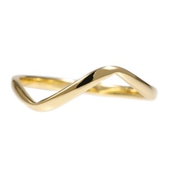 ウェーブ 地金 リング /b0548mt