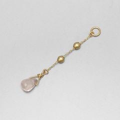 ローズクォーツ ブリオレット チャーム L /a0617quch|happiness charm collection|コレクション