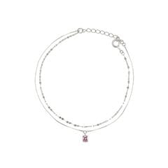 2連 パパラチアサファイア ブレスレット /c0649sp|サファイア|宝石│素材から探す