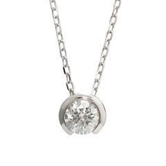 GIA 一粒 ダイヤモンド ネックレス 0.3ct /c0665da