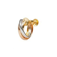 【片耳用】コンビ・スリーカラー フープイヤリング small /a0014mtegoe