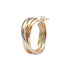 【片耳用】コンビ・スリーカラー フープピアス large /a0440mtoe