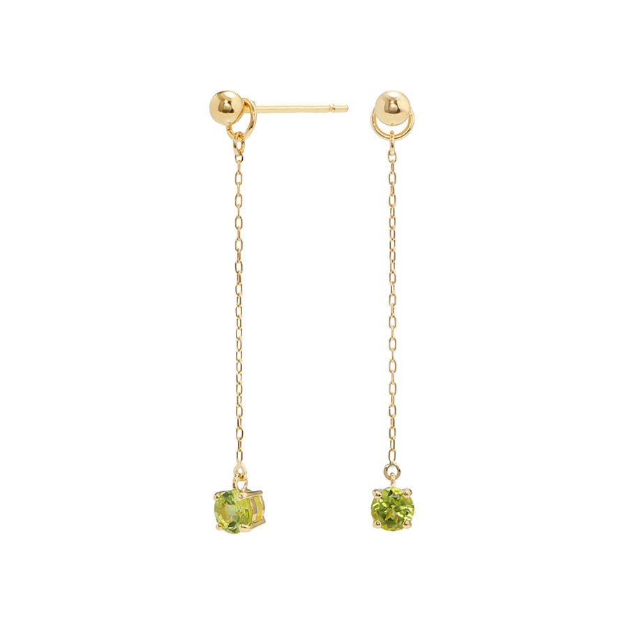 シトリン チャームピアス /c0162ct ジュエリー専門店 malvaceae