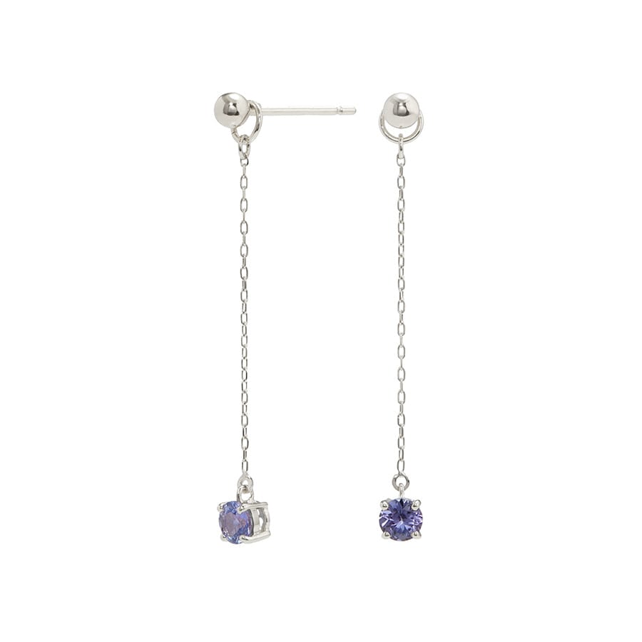 アガット　希少石タンザナイト　ピアスチャーム アガット 希少石タンザナイト ピアスチャーム - メルカリ