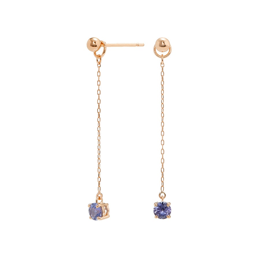 タンザナイト チャームピアス /c0162tz ジュエリー専門店 malvaceae