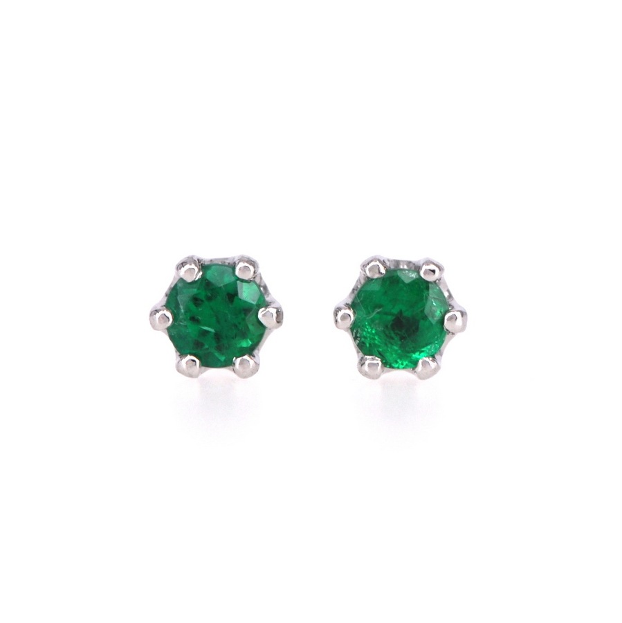 6本爪 エメラルド ピアス /c0049em ジュエリー専門店 malvaceae