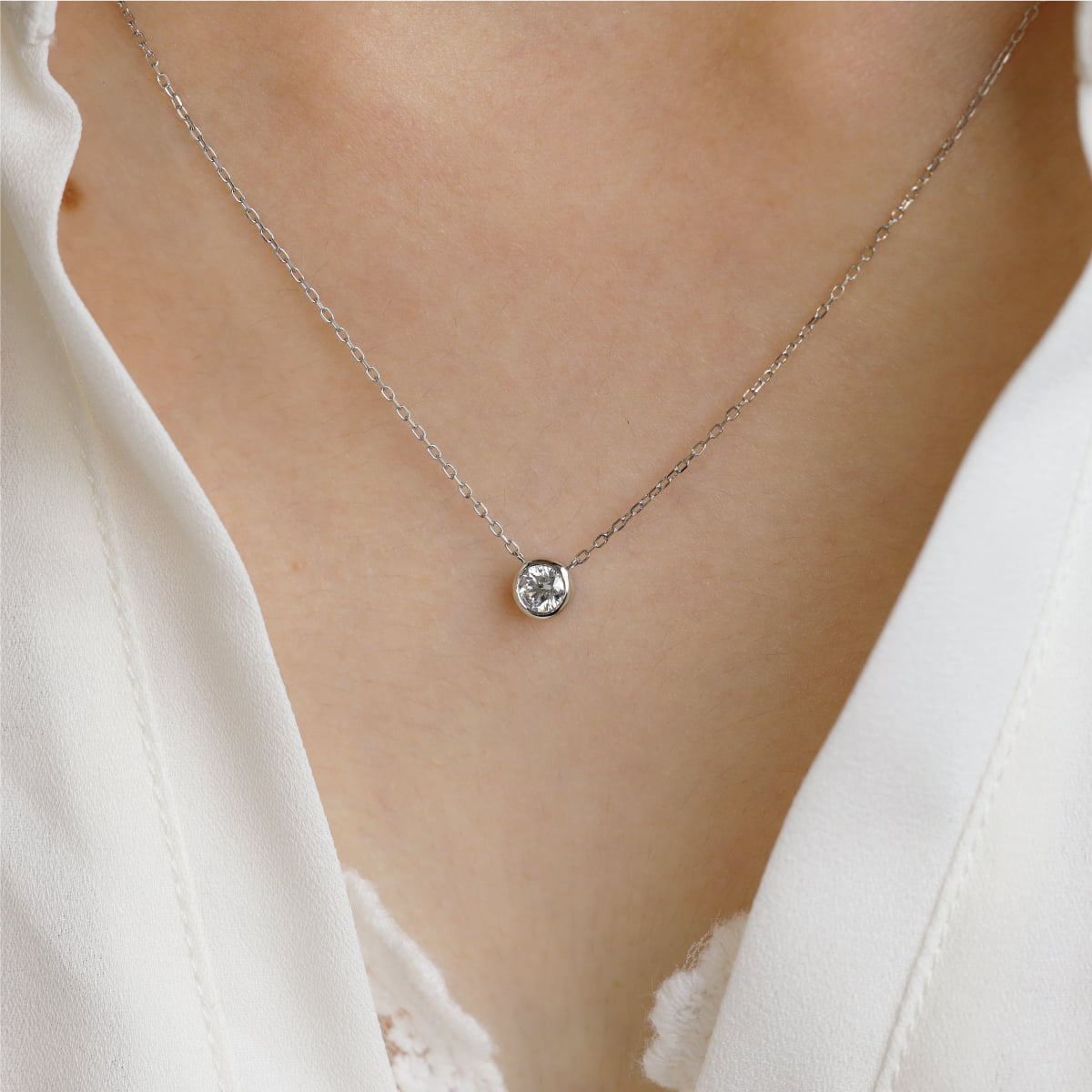 GIA 一粒 ダイヤモンド ネックレス /c0199da 【マルヴェセア】 代引可 一粒 鑑定書付き ダイヤ ネックレス ネックレス