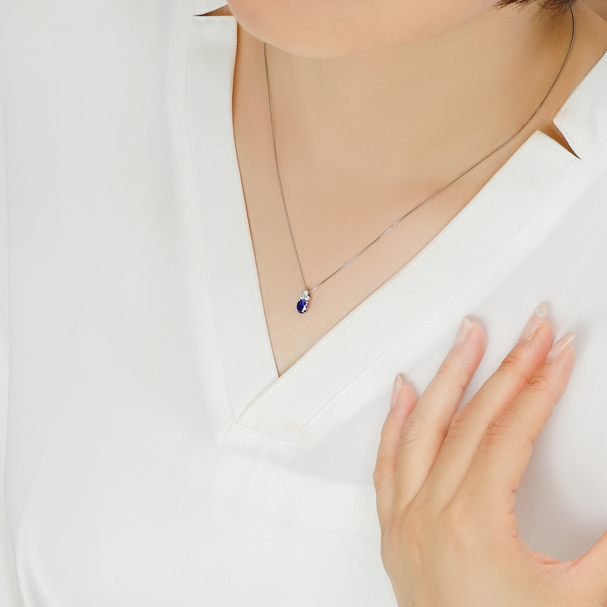 トリア ロイヤルブルーサファイア ネックレス /s0204sr ジュエリー専門
