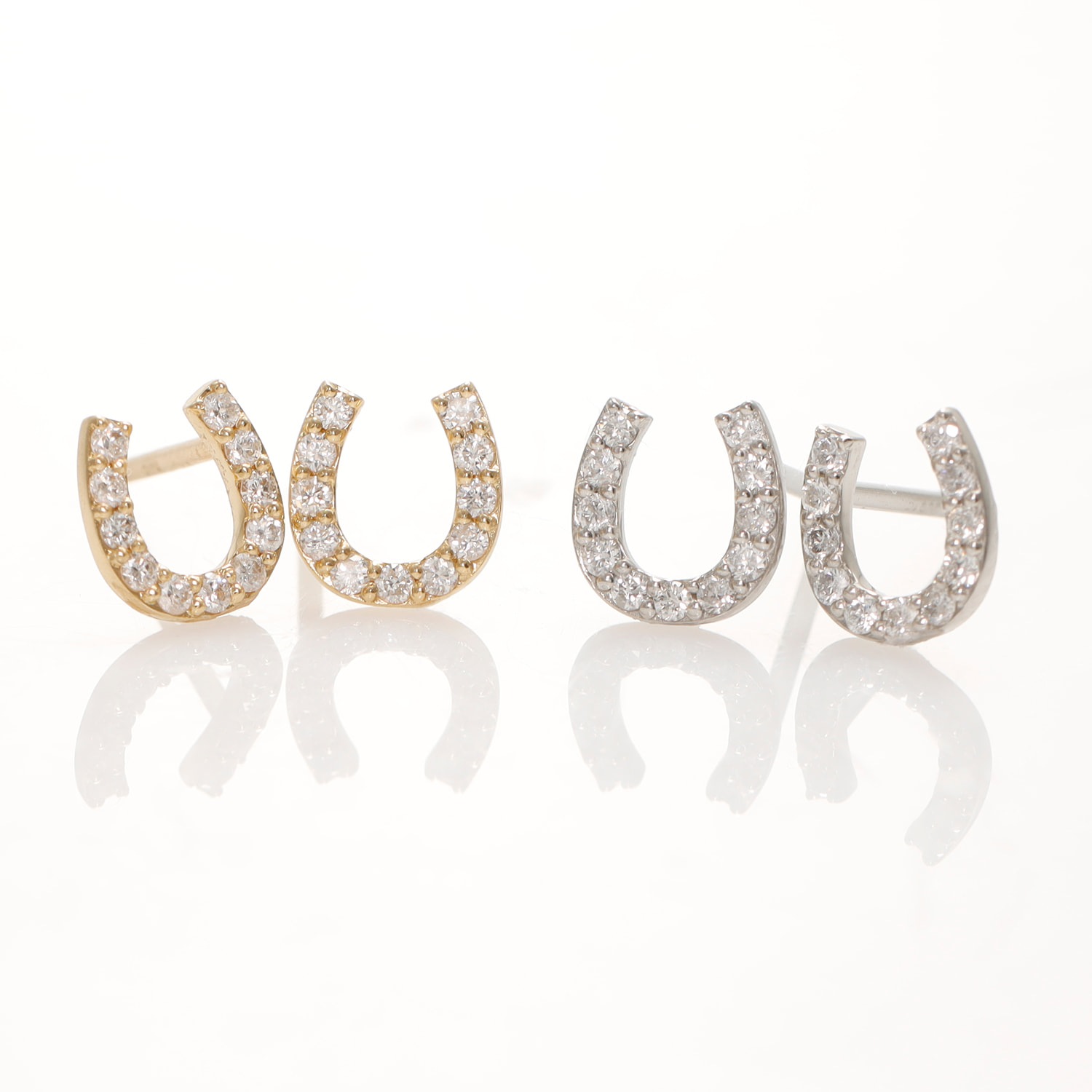 ダイヤモンド ピアス ホースシュー /b0416da ジュエリー専門店