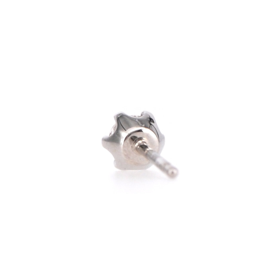Pt 天然ダイヤモンド0.20ct ！ シンプル6本爪ピアス