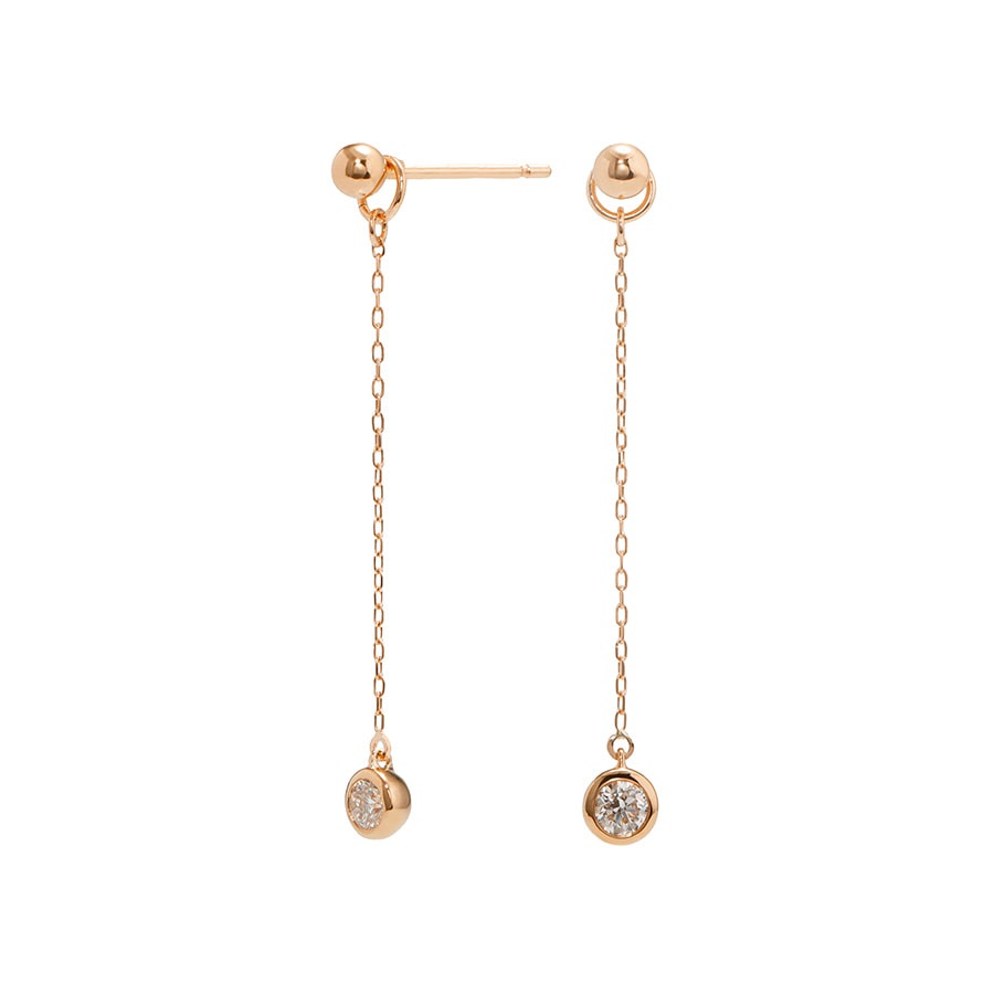 クアラントット　ピアス(イヤリング)チャーム キラキラ雫チャーム 綺麗なしずく 涙型 カラーストーン 6個セット