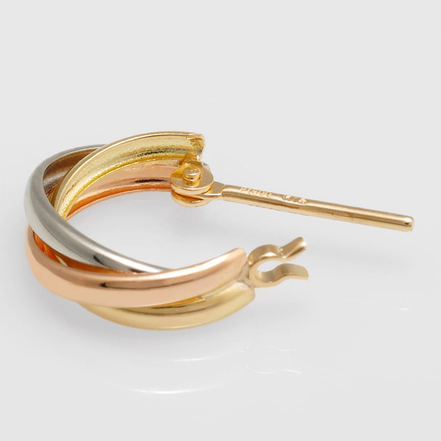 コンビ・スリーカラー フープピアス small /a0014 ジュエリー