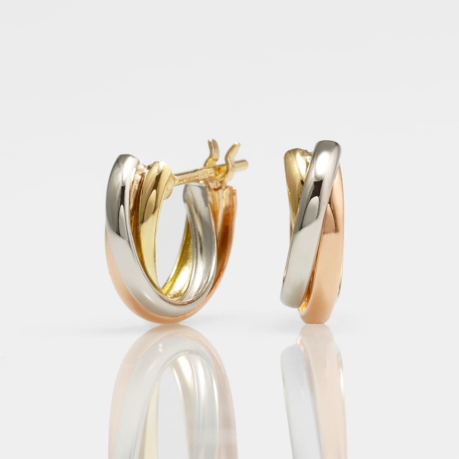 コンビ・スリーカラー フープピアス small /a0014 ジュエリー